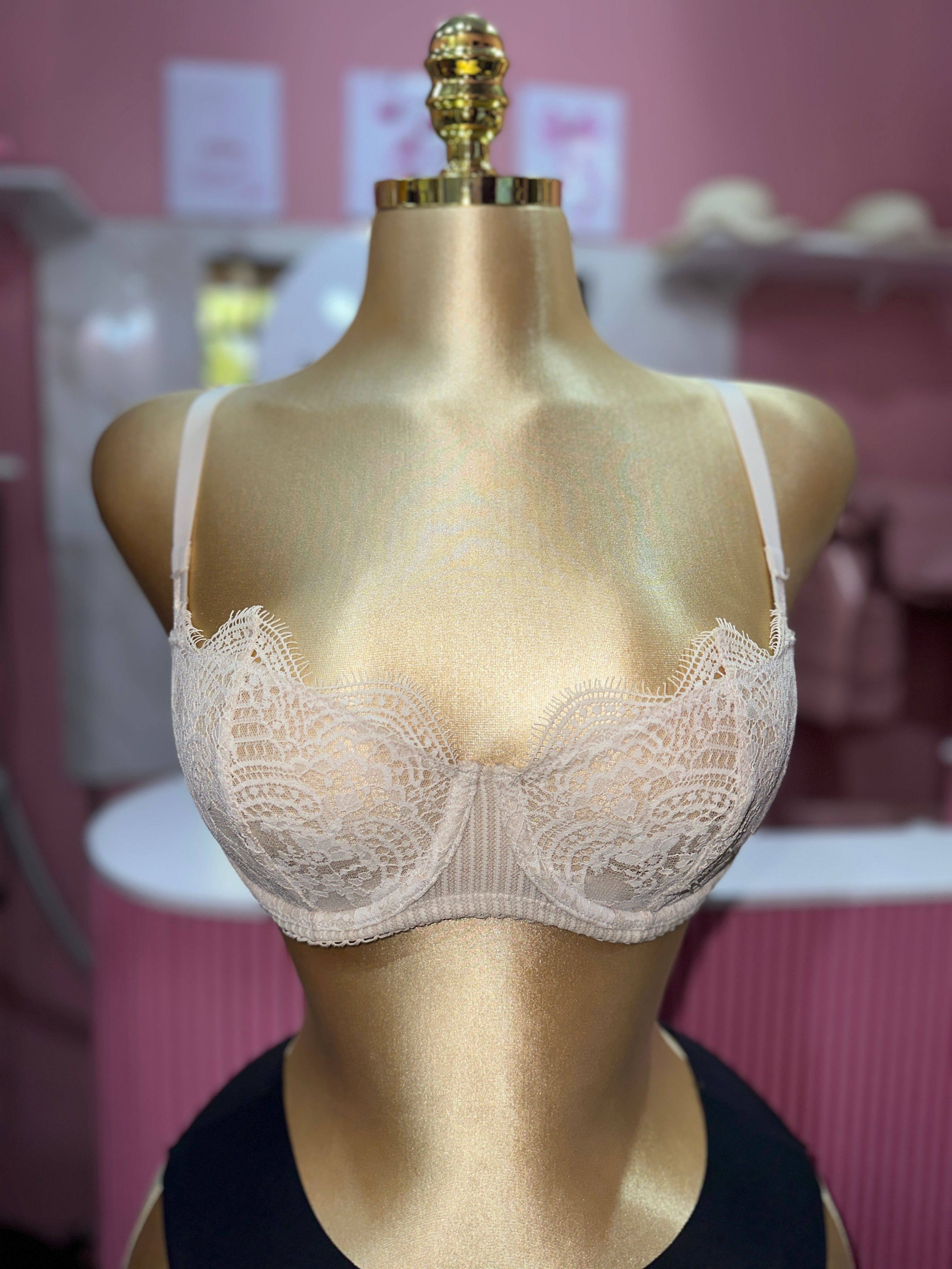 Brasier De Encaje Beige