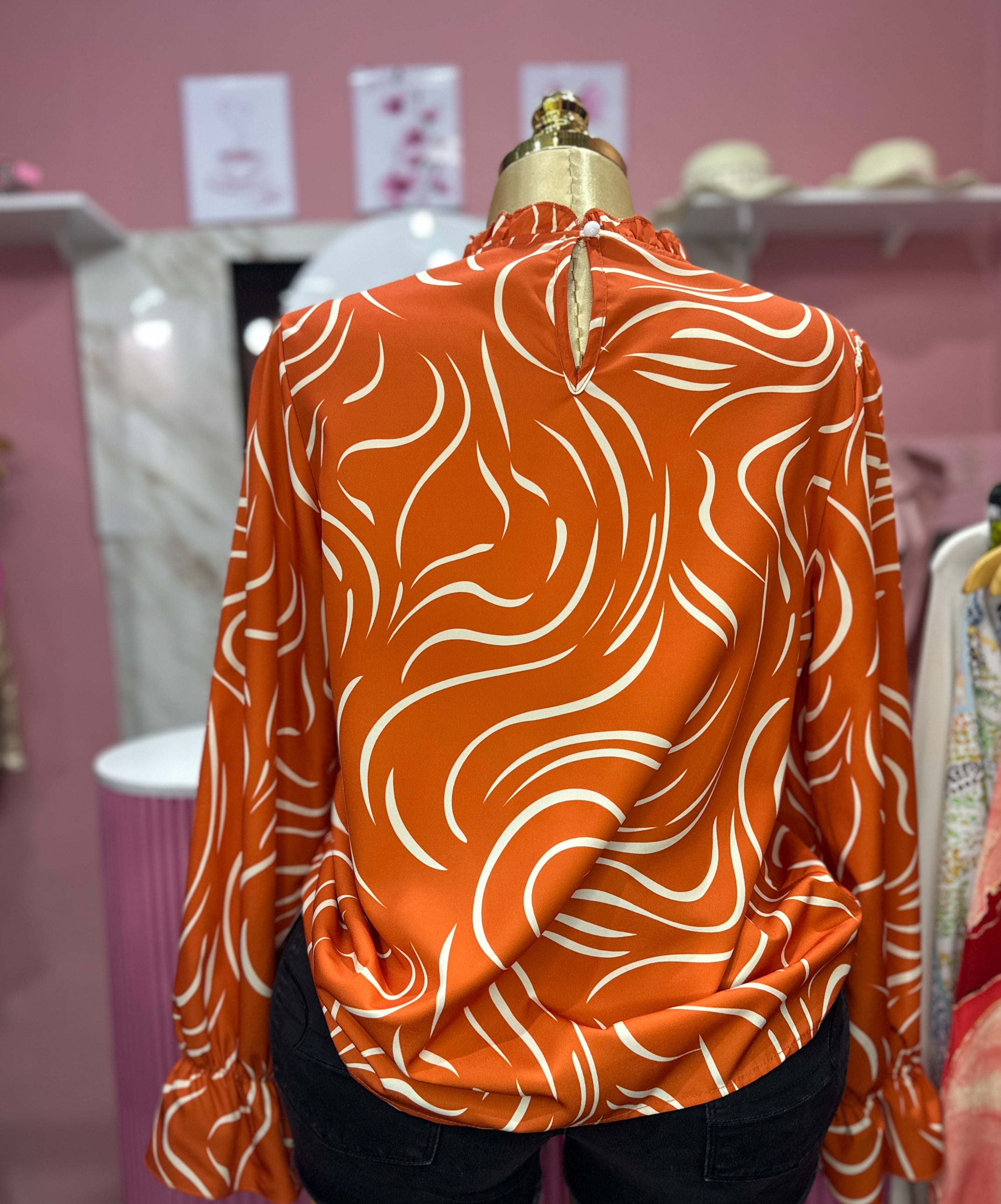 Blusa con mangas largas de estilo formal - HoldMoney