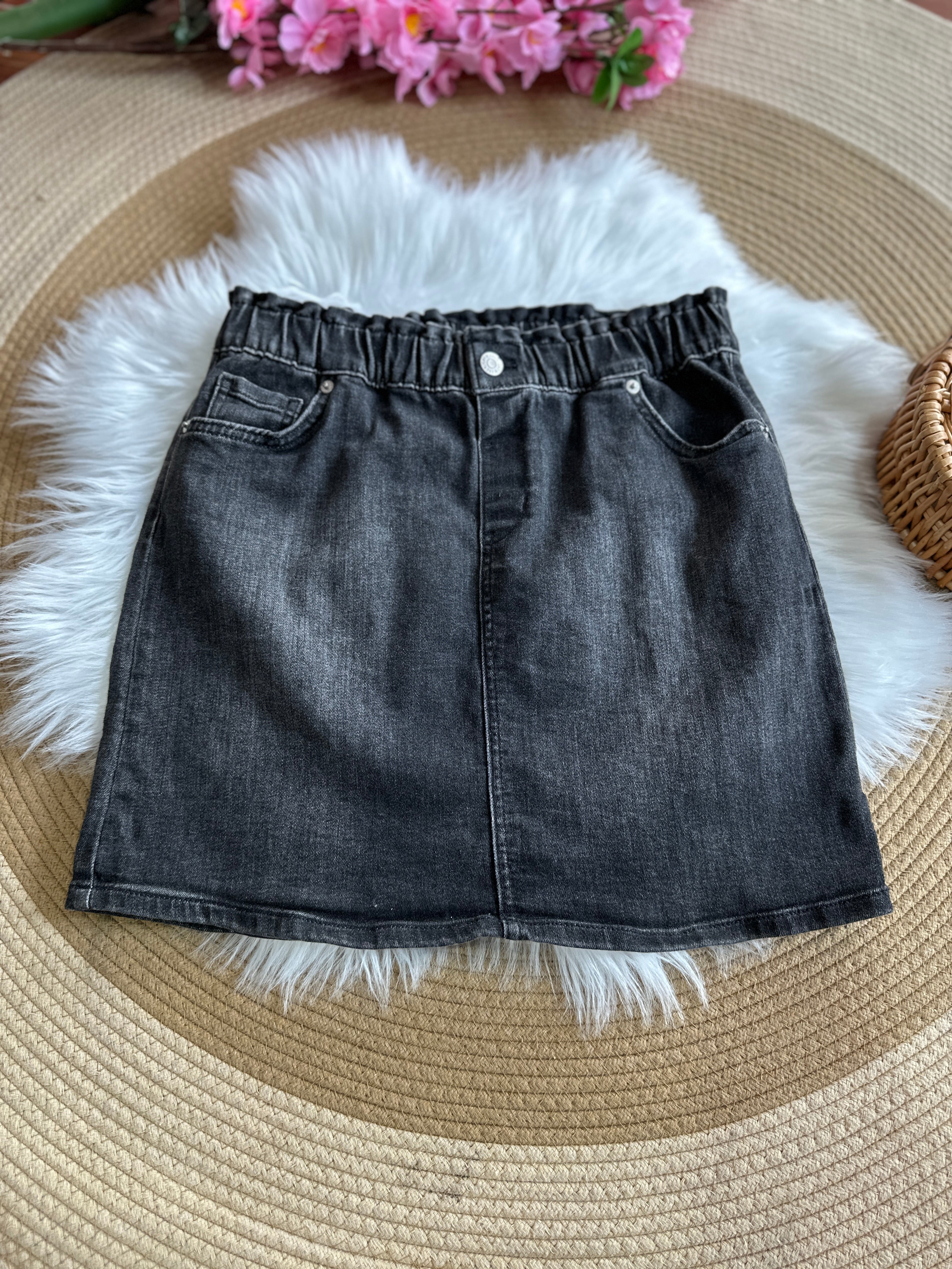 Falda Jeans Negra