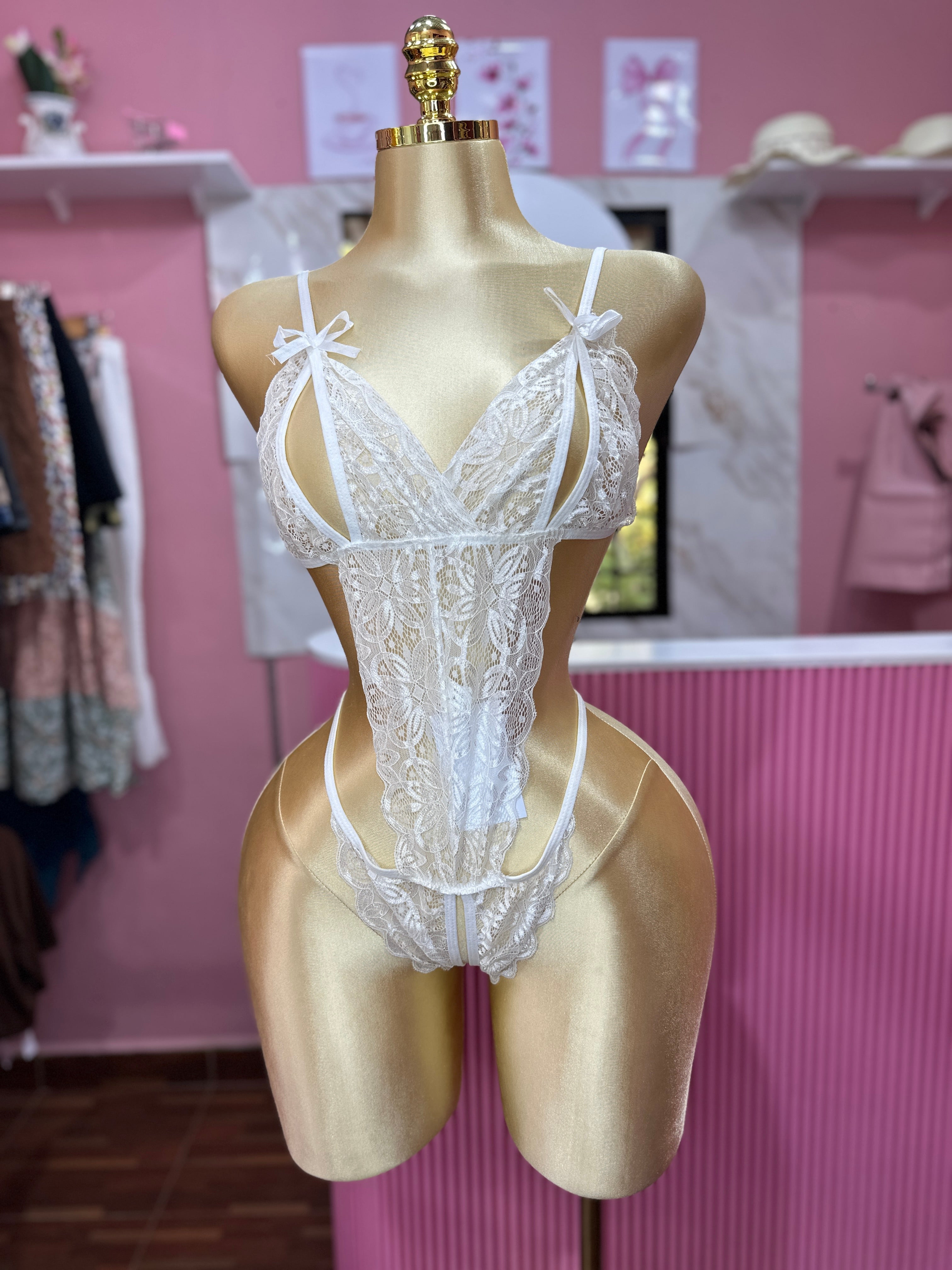 Body de Encaje Blanco