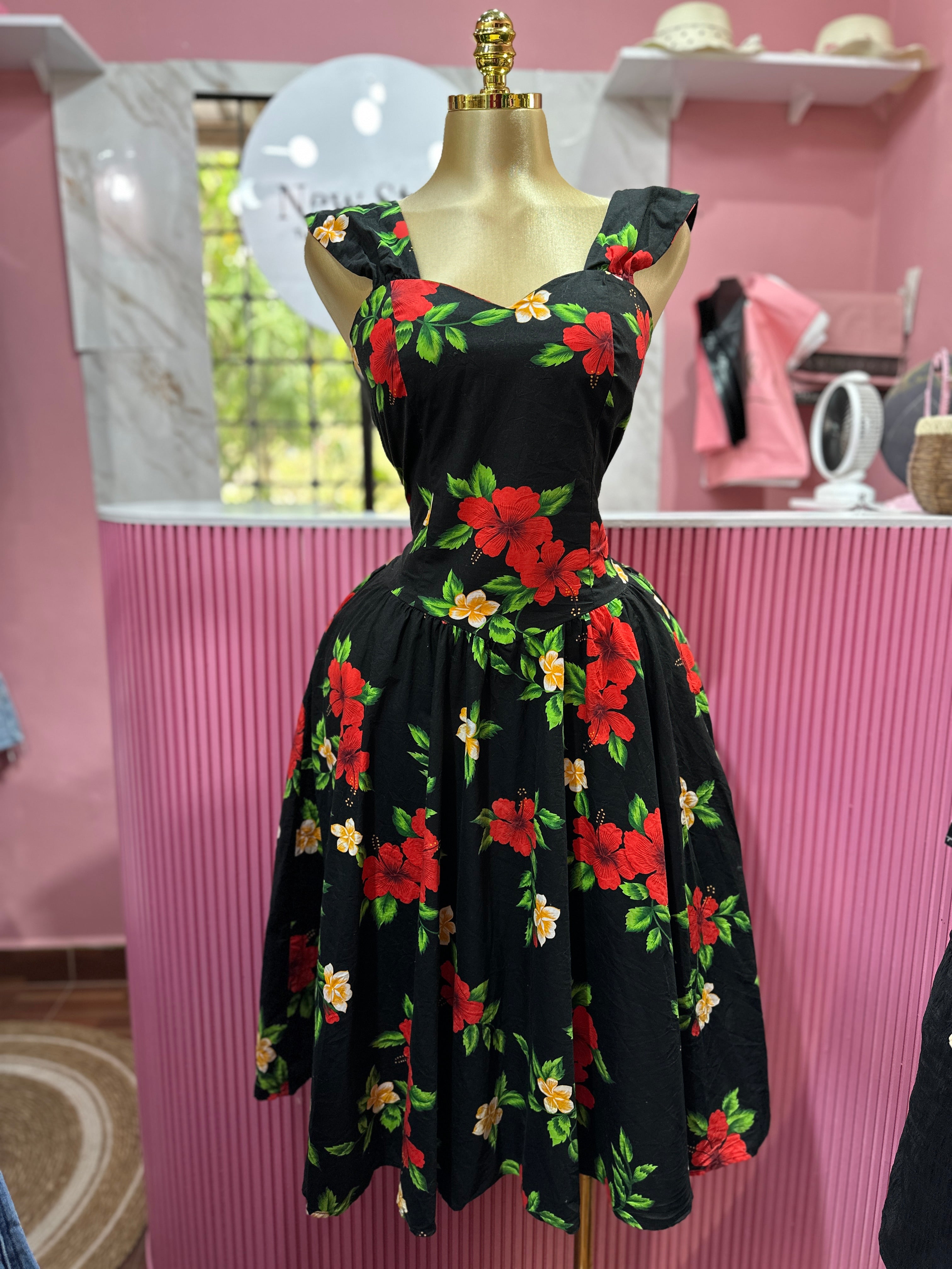 Vestido Hawaiano con Estampado floral