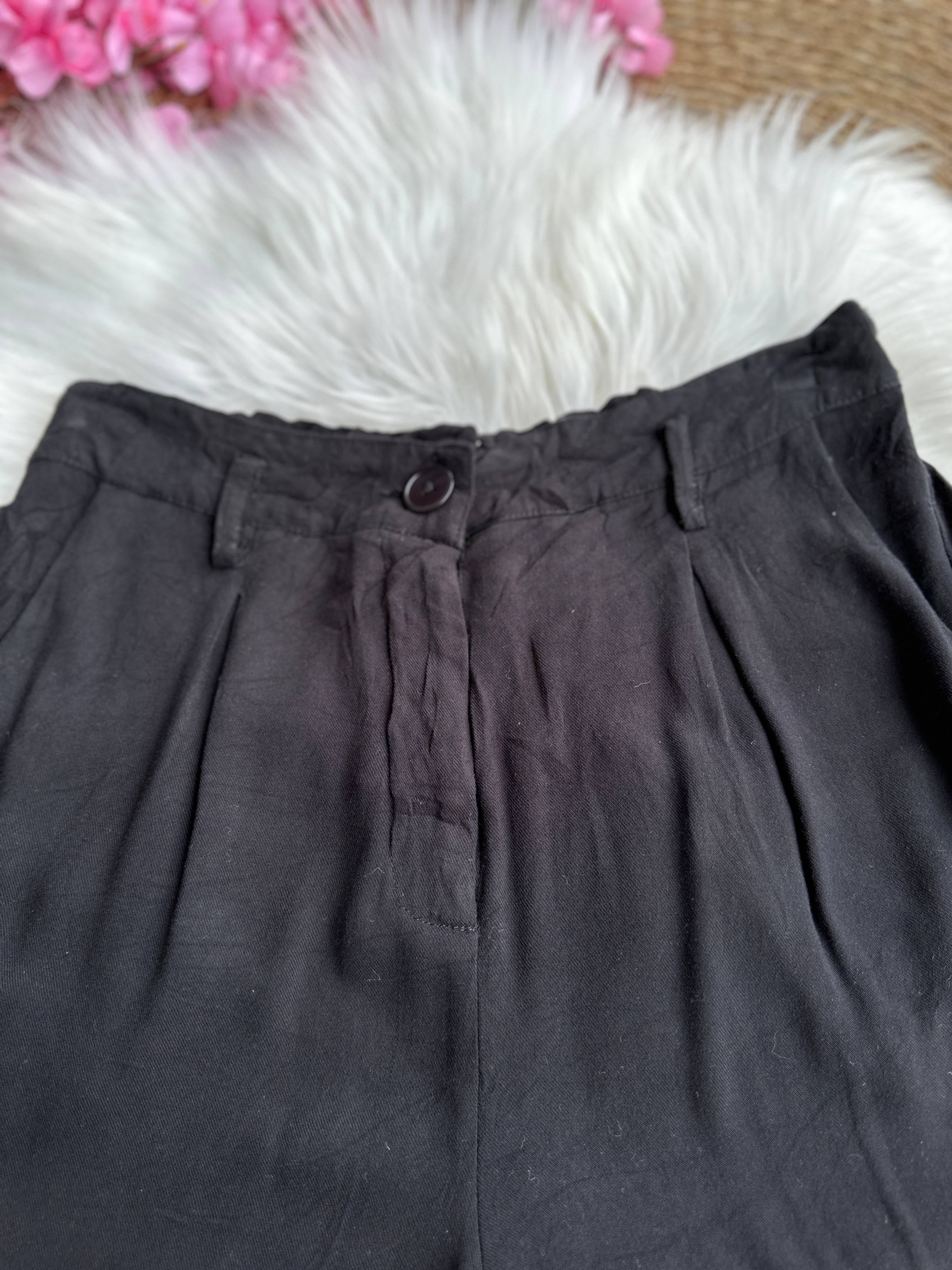 Short Negro Casual  Tiro Alto