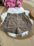 Short estilo Cargo- Café