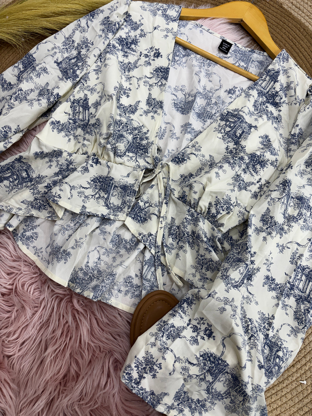 Blusa manga larga estilo coquett-tendencia