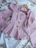 Blazer elegante rosa viejo