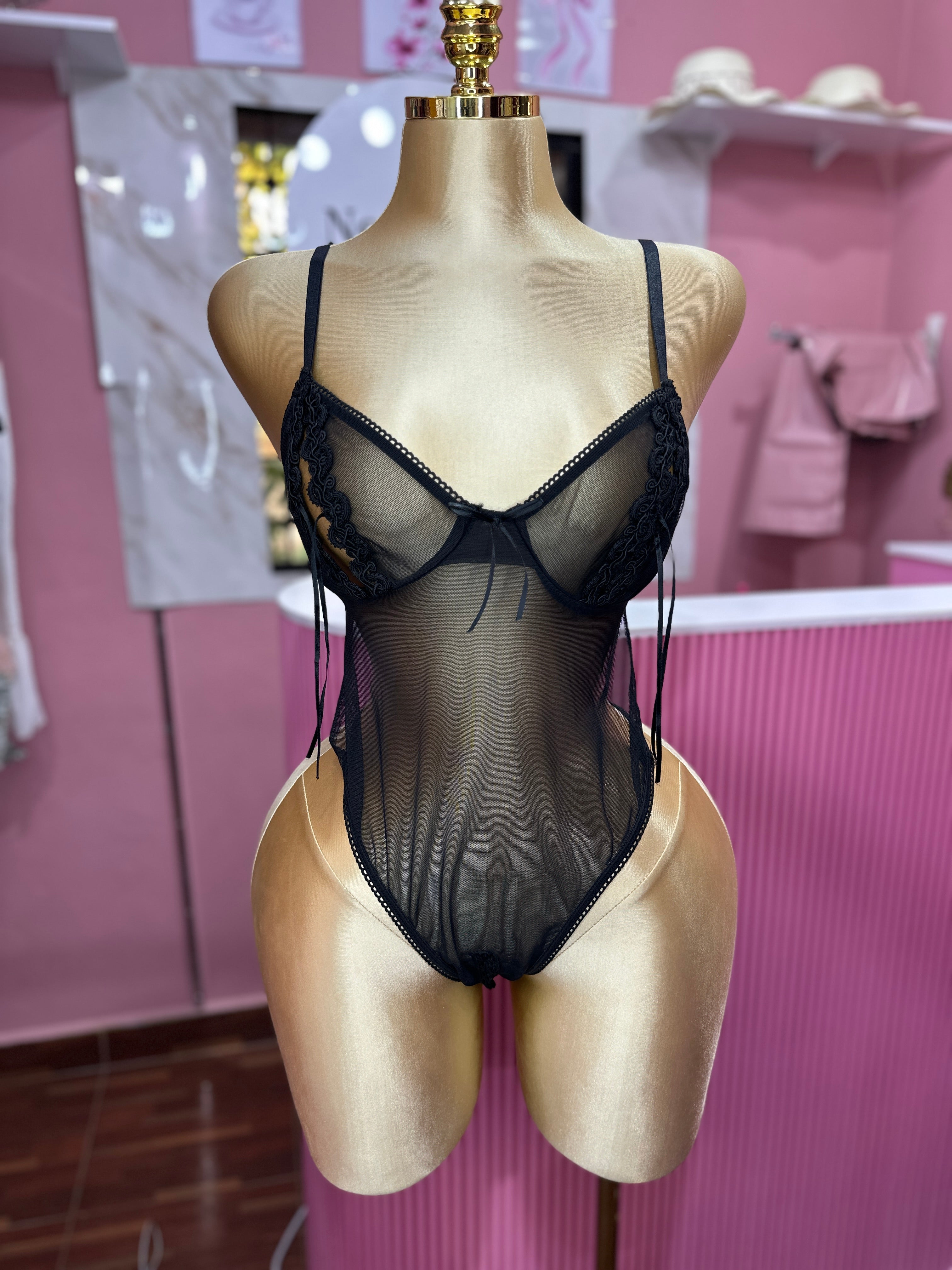 Body Transparente Negro