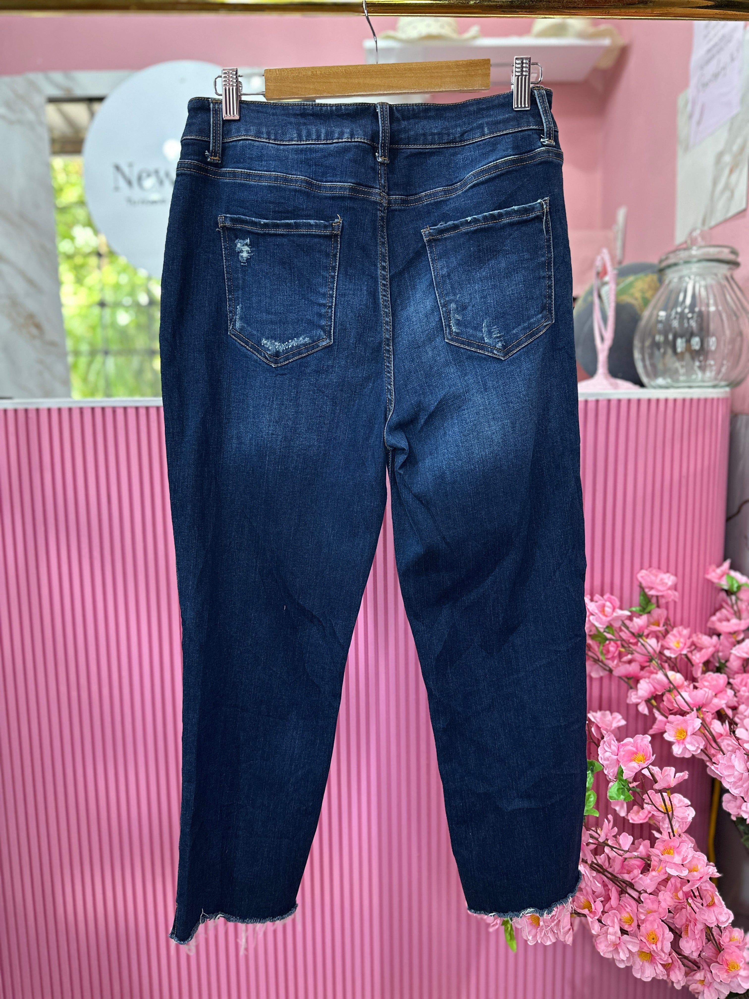 Jeans Corto de Tiro Alto