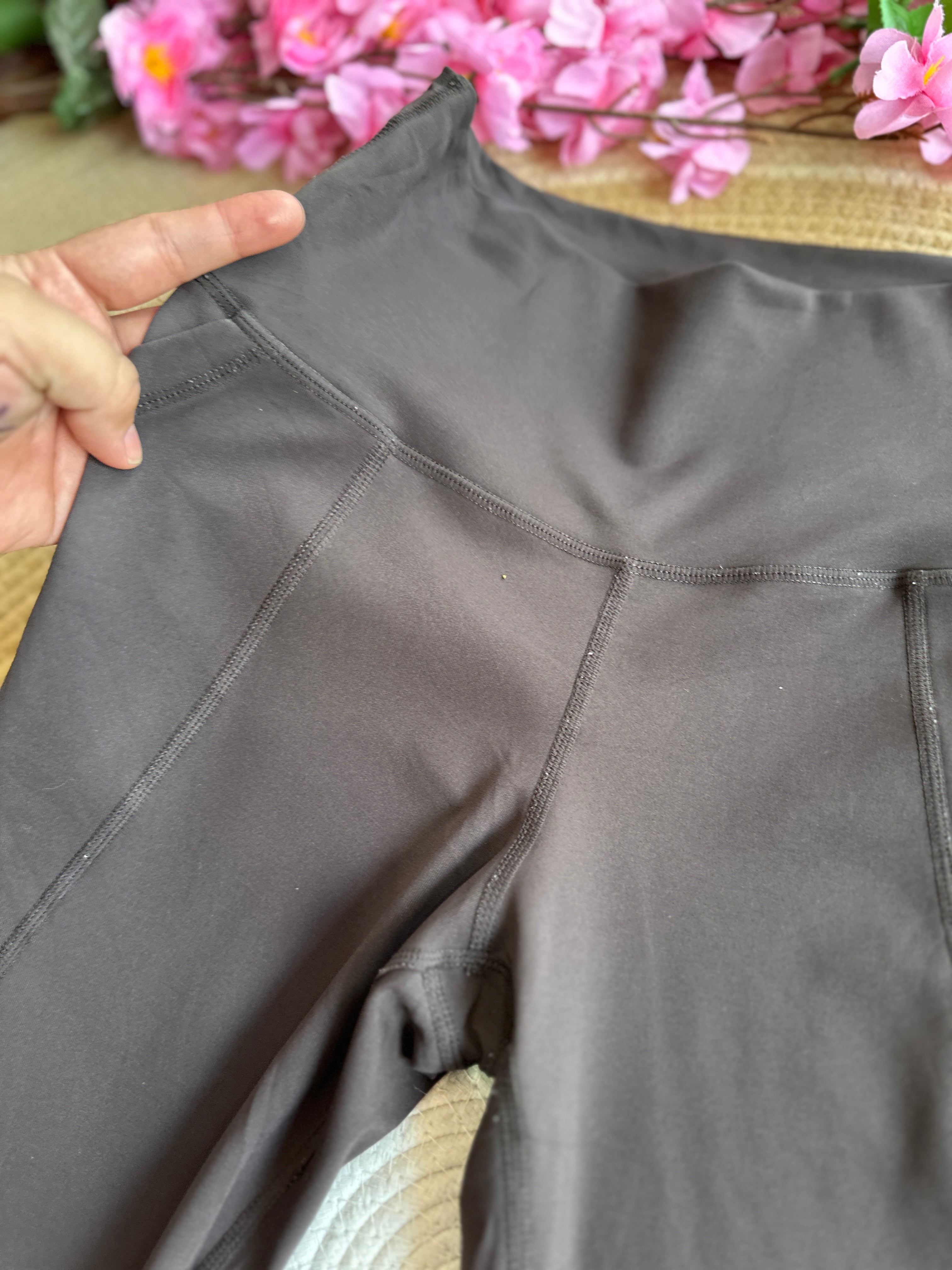 Leggings Deportivo Marrón con Bolsillo