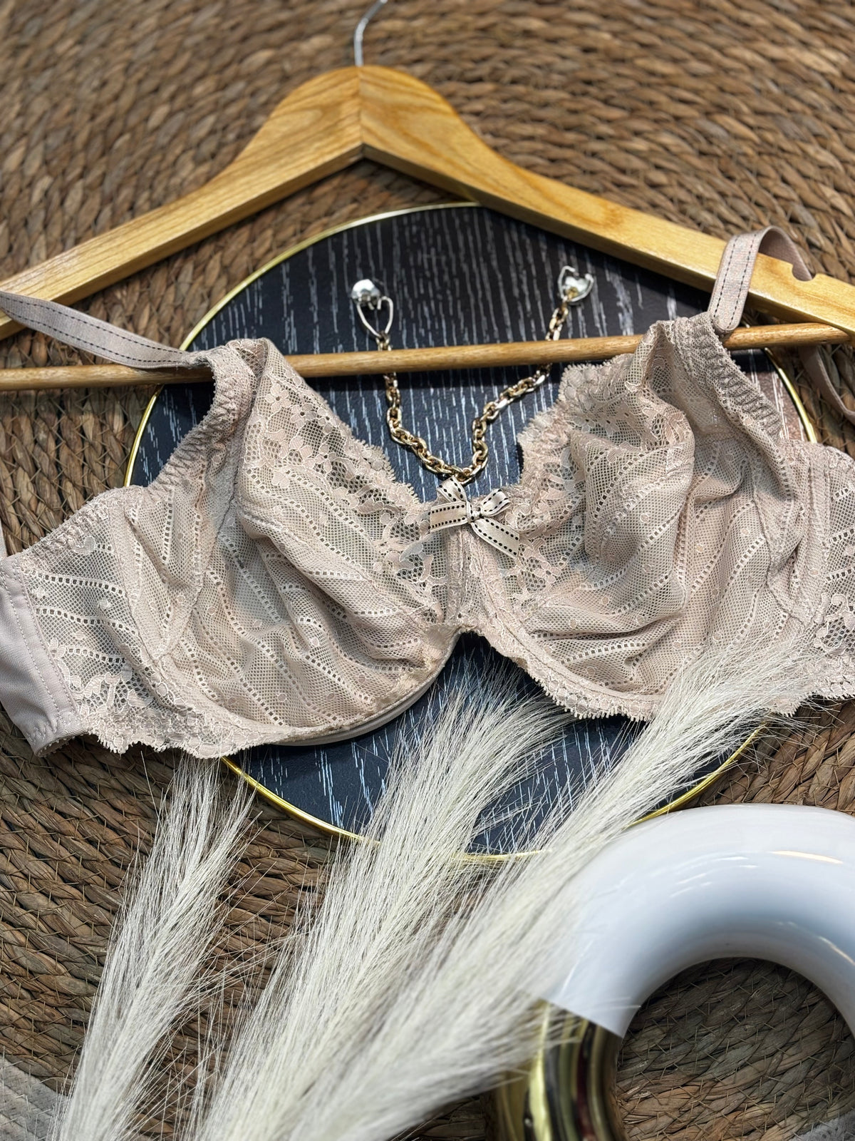 🤍 Brasier Beige de Encaje