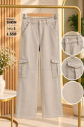 Pantalón cargo de SHEIN de pierna recta