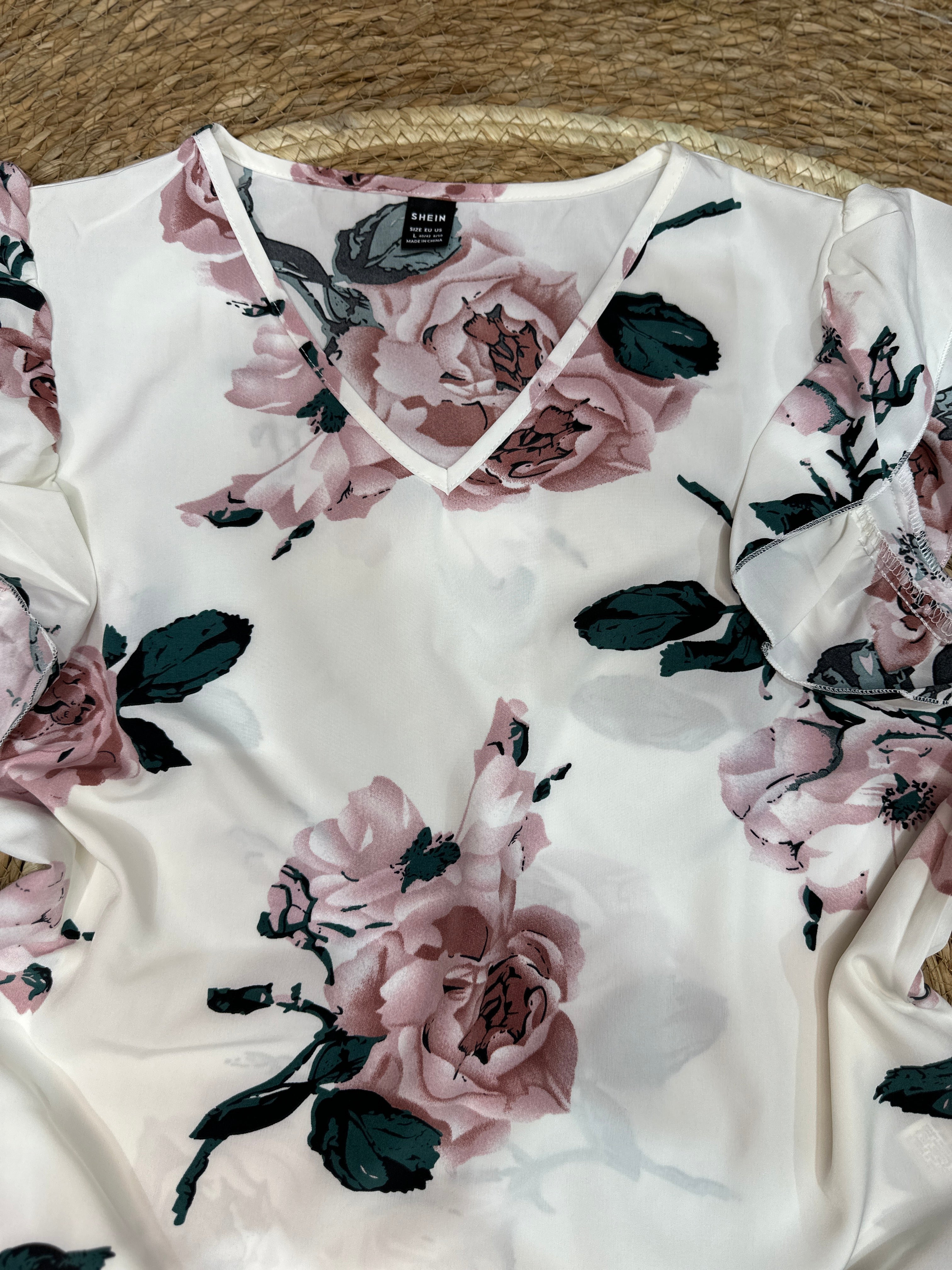 Blusa con estampado floral