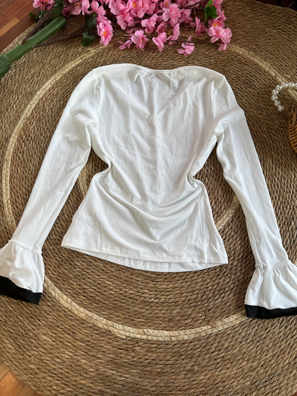 Blusa Manga larga blanca